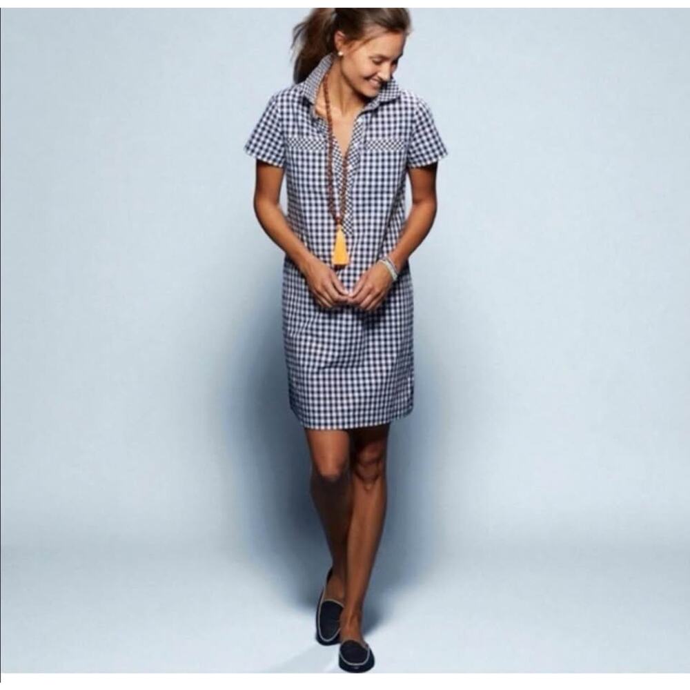 Sz 12 - Vineyard Vines Gingham Shirt Dress - Picture 4 of 9